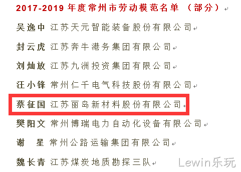 点赞--Lewin乐玩荣获“江苏省五一劳♡动奖”